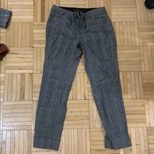 Plaid banana republic pants